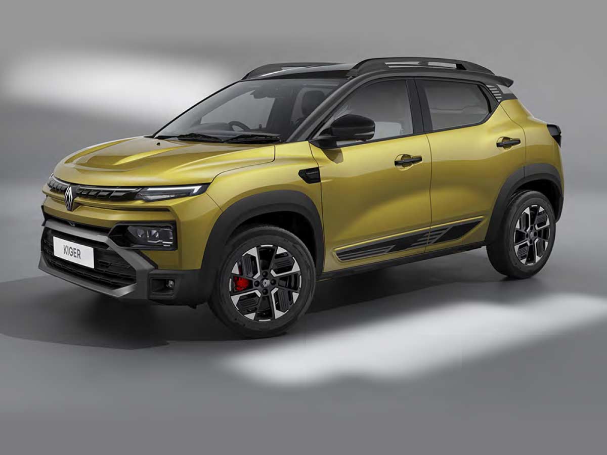 2025 Renault Kiger Oasis Yellow with Mystery Black Roof