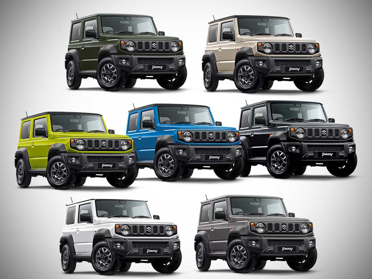 2025 Suzuki Jimny 3 door All Color Options