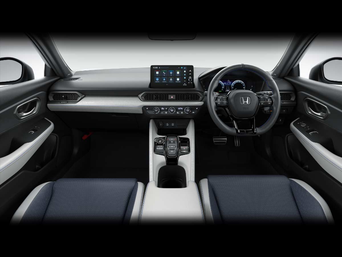 2026 Honda Prelude Interior Blue and White