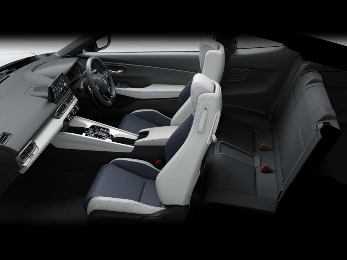 2026 Honda Prelude Seats Blue and White