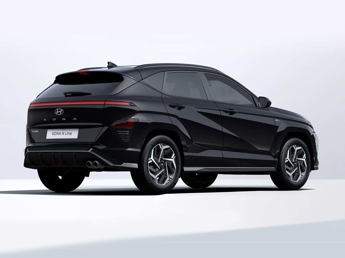 2025 Hyundai Kona N Line S Abyss Black Pearl Rear View