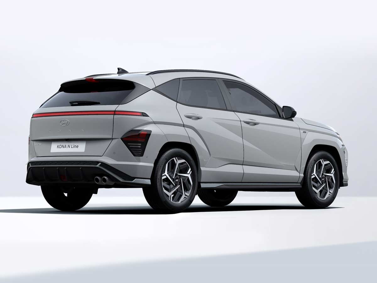 2025 Hyundai Kona N Line S Cyber Grey Metallic Rear View