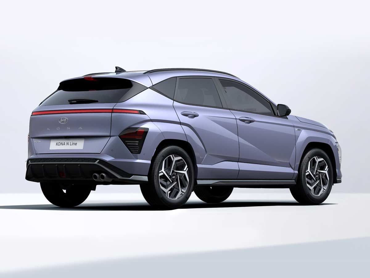 2025 Hyundai Kona N Line S Meta Blue Pearl Rear View