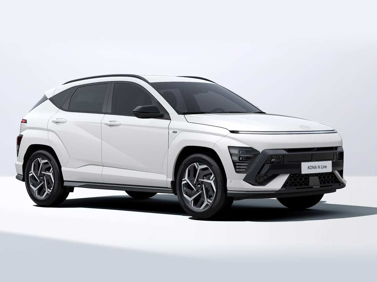 2025 Hyundai Kona N Line S Serenity White Pearl Front View