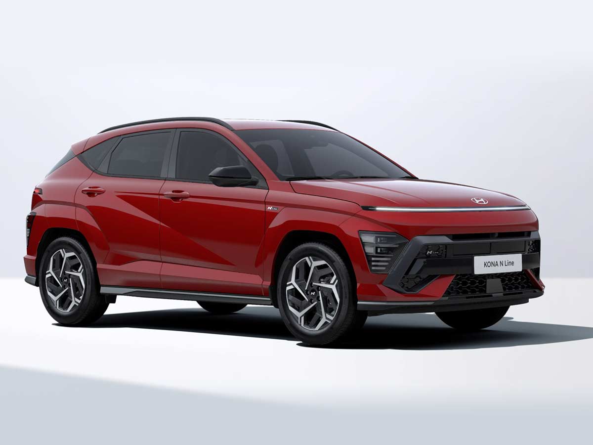2025 Hyundai Kona N Line S Ultimate Red Metallic Front View