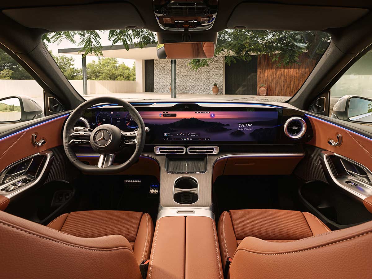 2026 Mercedes Benz GLC leather beech brown interior
