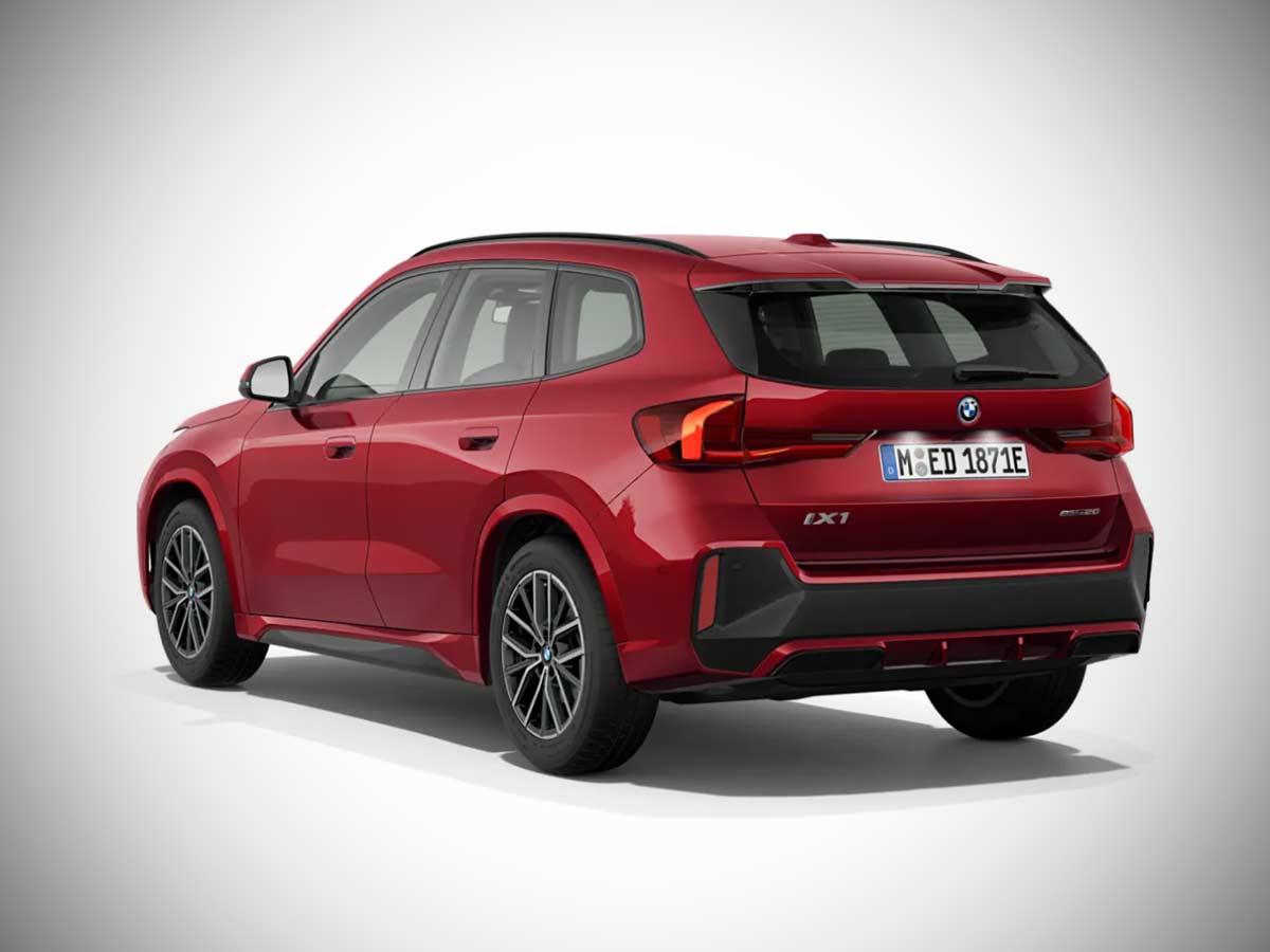 2025 BMW iX1 M Sport Fire Red Rear