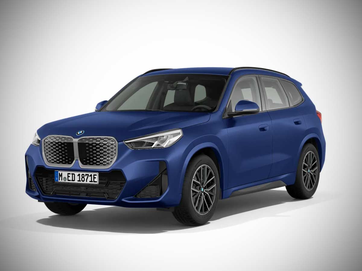 2025 BMW iX1 M Sport Frozen Portimao Blue Front