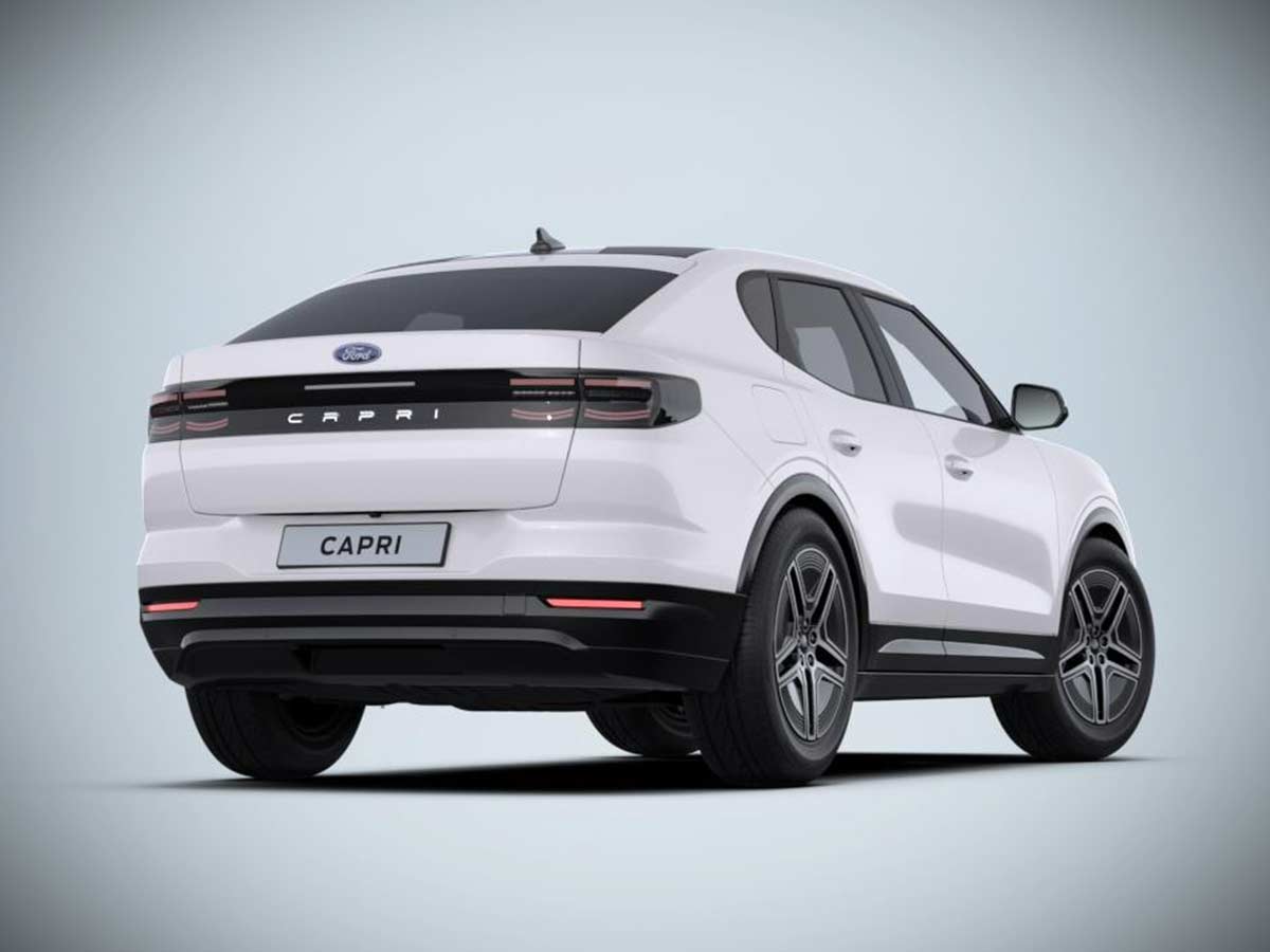 2025 Ford Capri Frozen White Rear View