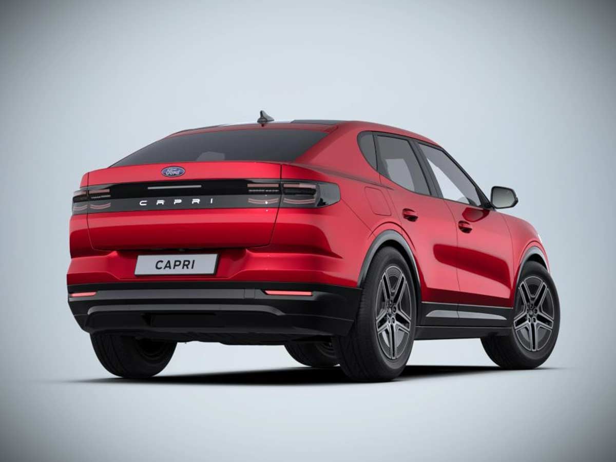2025 Ford Capri Rapid Red Rear View