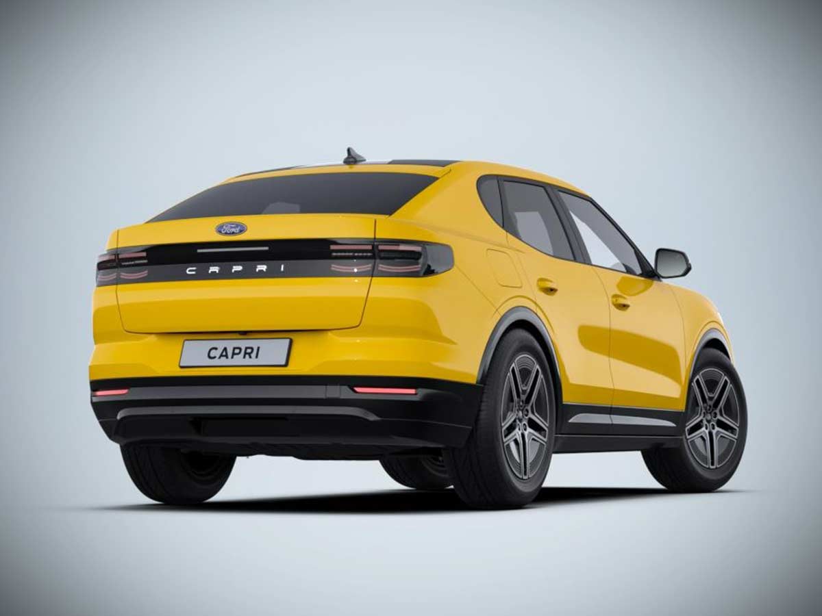 2025 Ford Capri Vivid Yellow Rear View