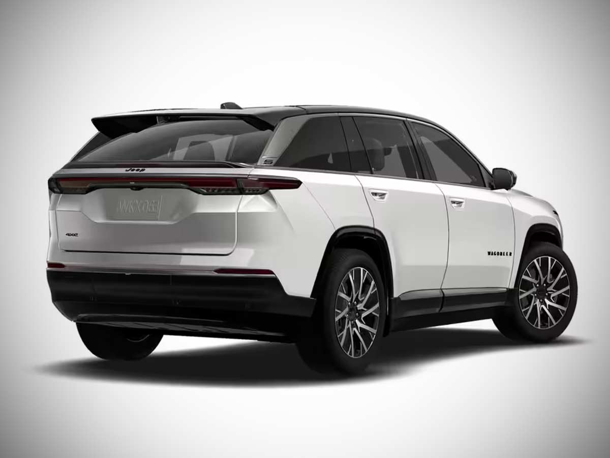 2025 Jeep Wagoneer S Limited Bright White Rear View