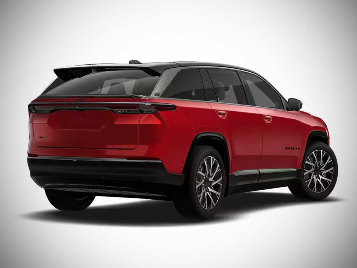 2025 Jeep Wagoneer S Limited Red Hot Pearl Rear View