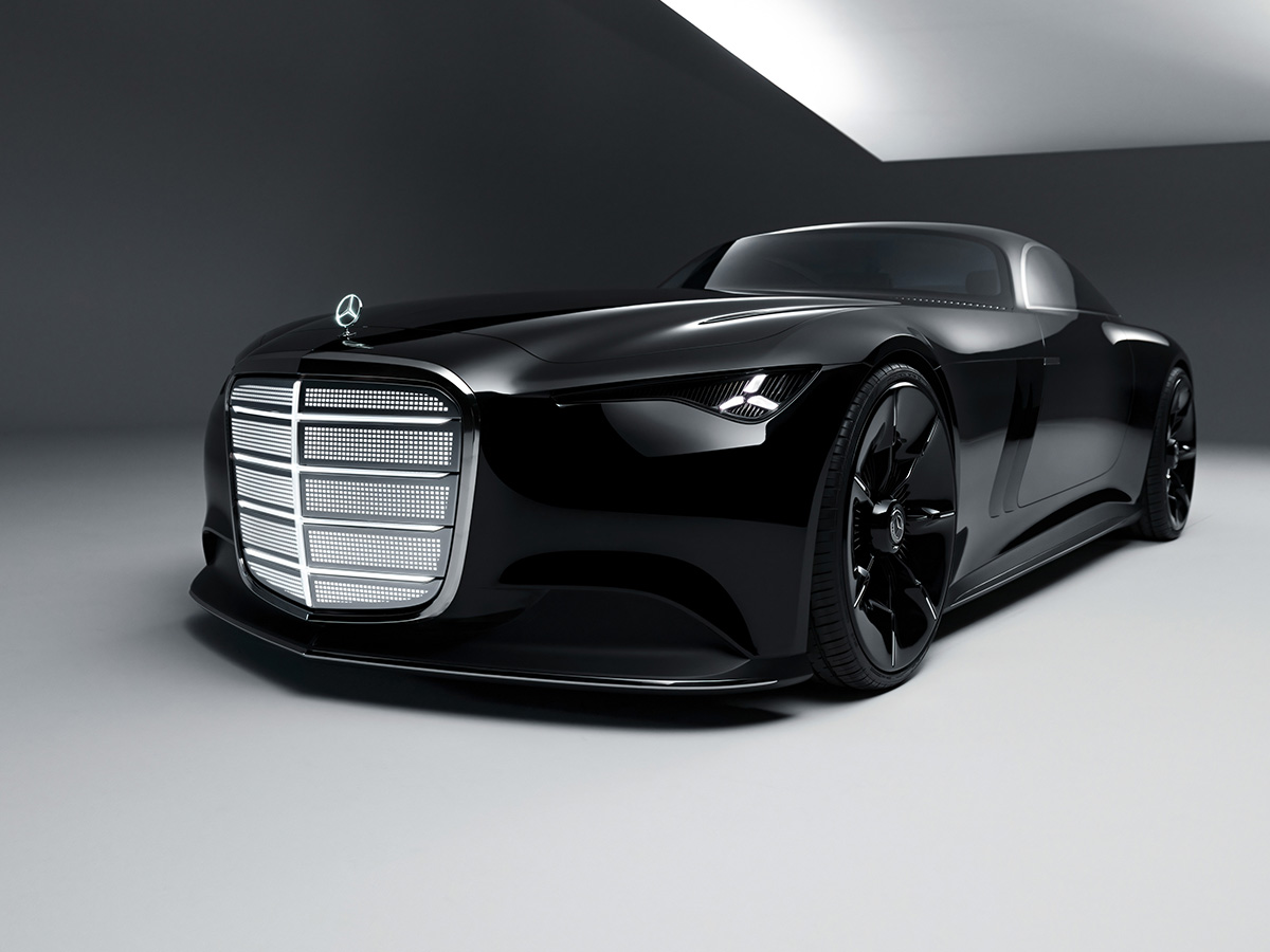 2025 Mercedes Benz Vision Iconic Concept Front Quarter View