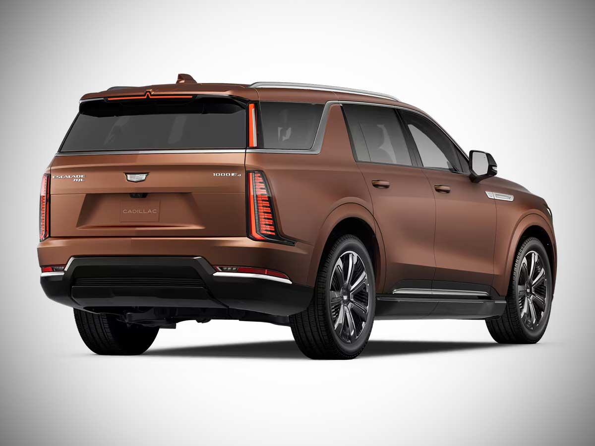 2026 Cadillac Escalade IQL Premium Luxury Adobe Frost Rear View