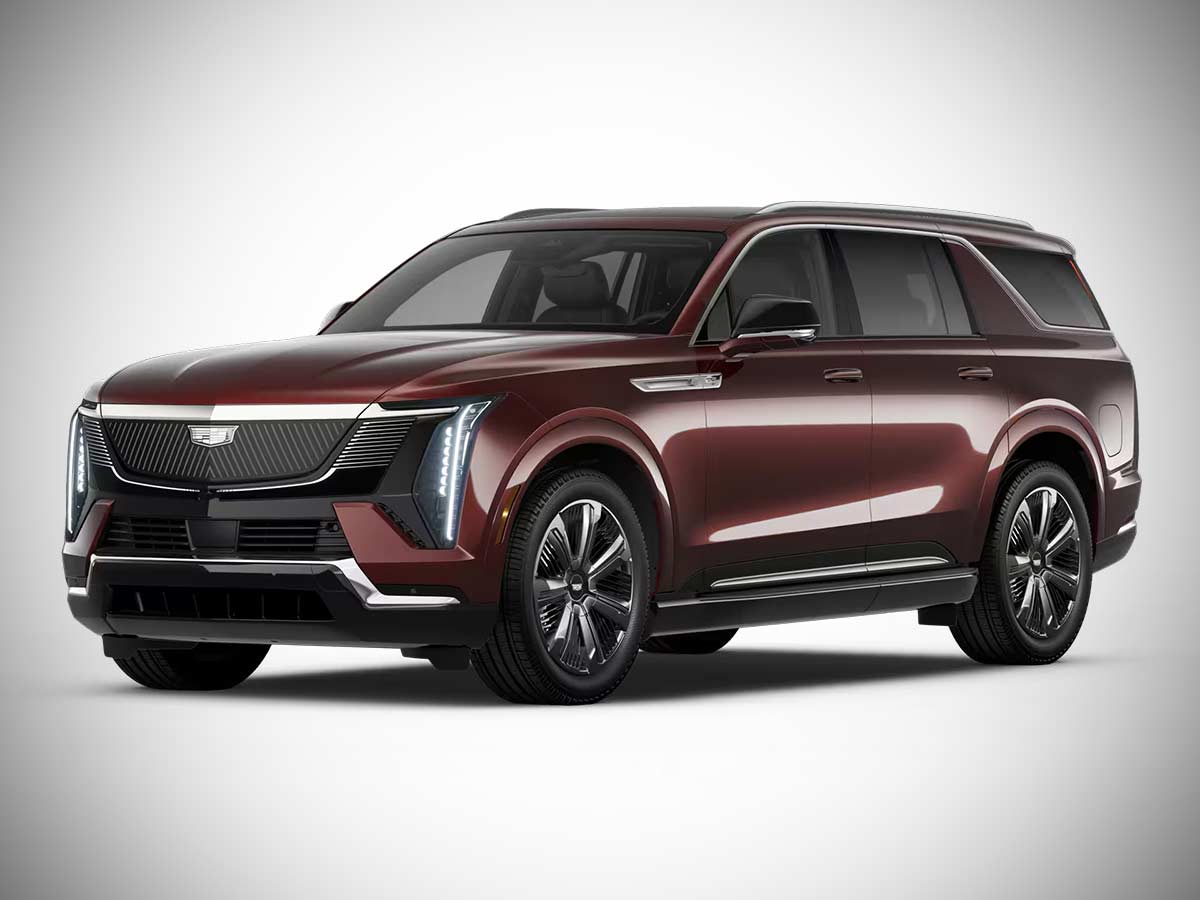 2026 Cadillac Escalade IQL Premium Luxury Black Cherry Front View