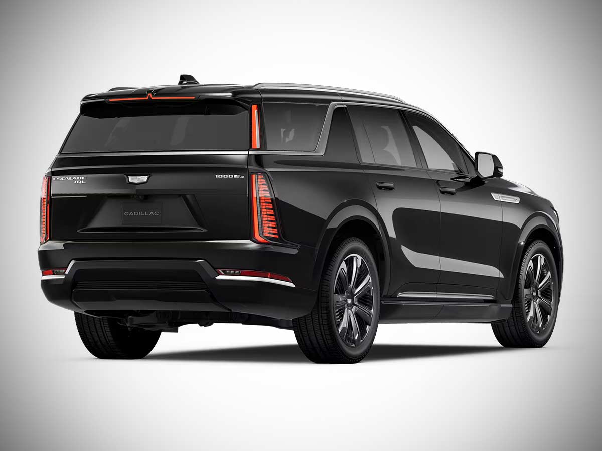 2026 Cadillac Escalade IQL Premium Luxury Black Raven Rear View