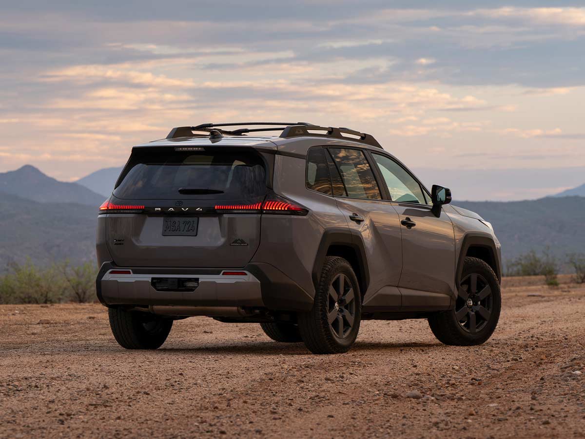 2026 Toyota RAV4 HEV Woodland Urban Rock Rear Quarter