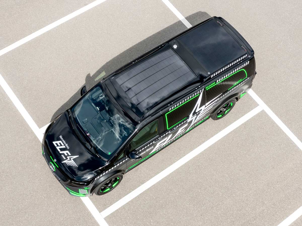 Mercedes Benz ELF Roof Solar Charging