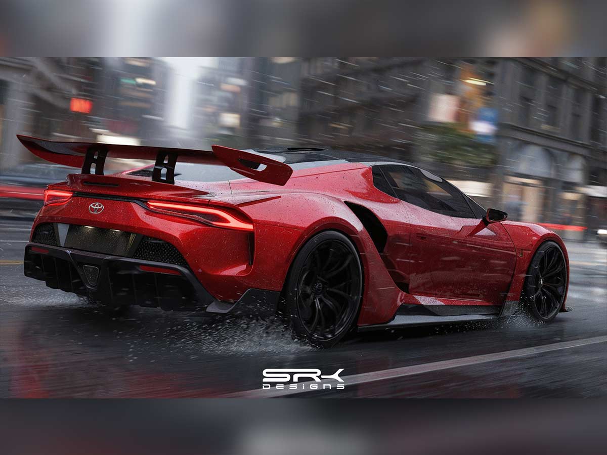 Toyota MR2 Electric Concept by SRK Designs Rear Quarter View