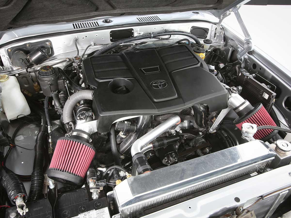 Toyota Turbo Trail Cruiser Concept 1985 Land Cruiser FJ SEMA 2025 Engine