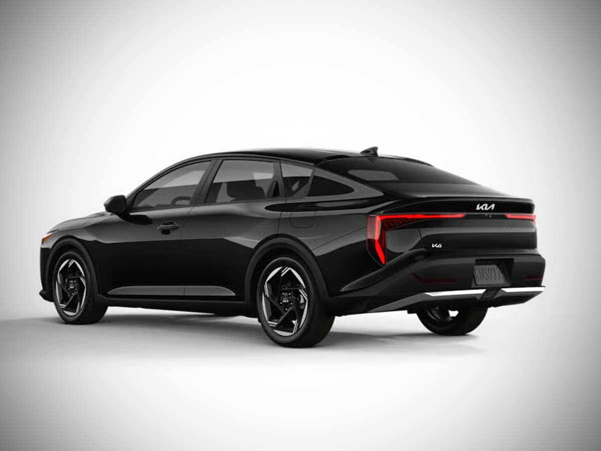 2025 Kia K4 EX Sedan Aurora Black Pearl Rear