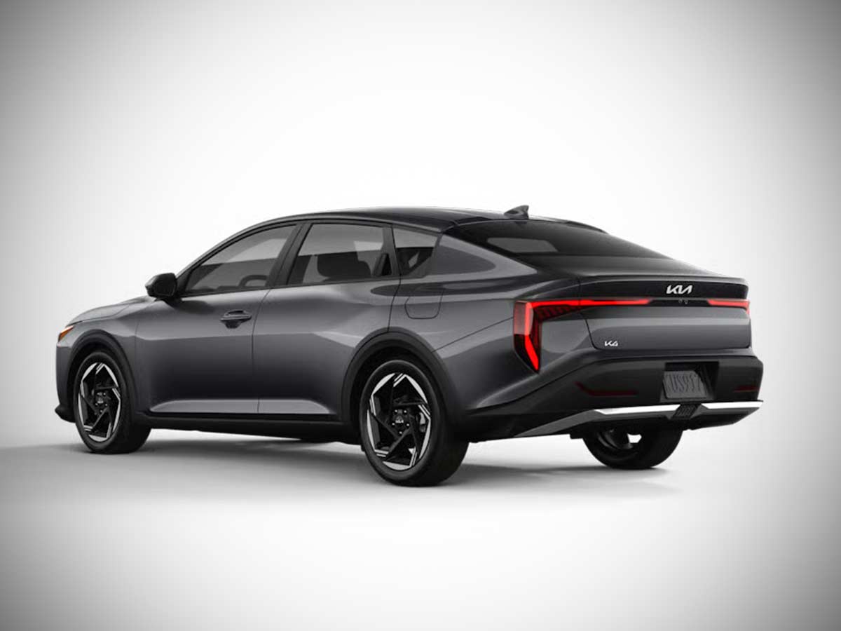 2025 Kia K4 EX Sedan Interstellar Gray Rear