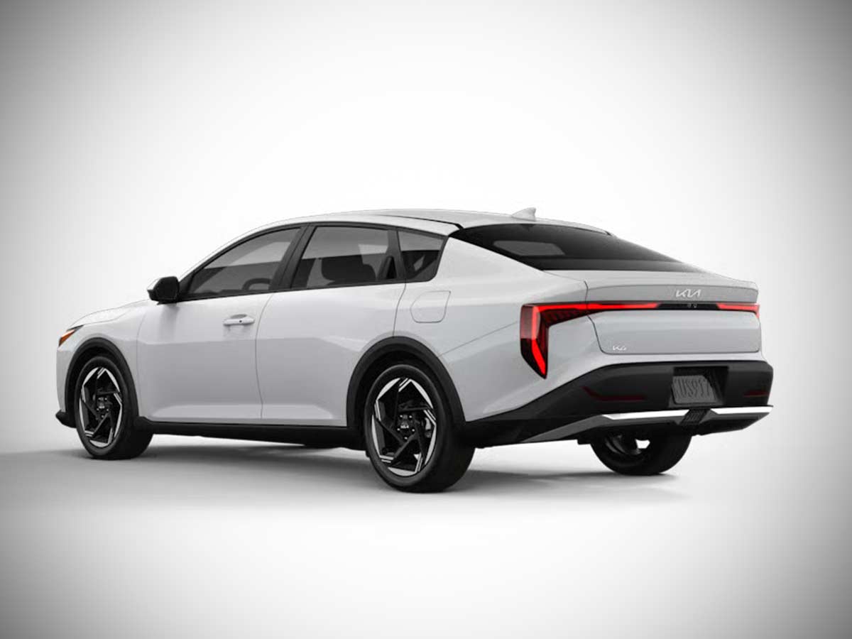 2025 Kia K4 EX Sedan Snow White Pearl Rear