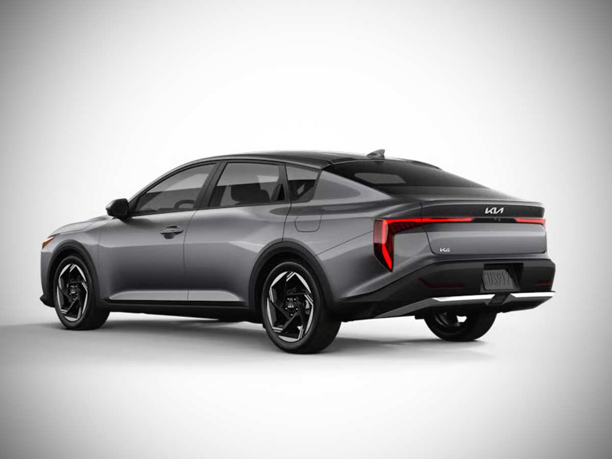 2025 Kia K4 EX Sedan Steel Gray Rear