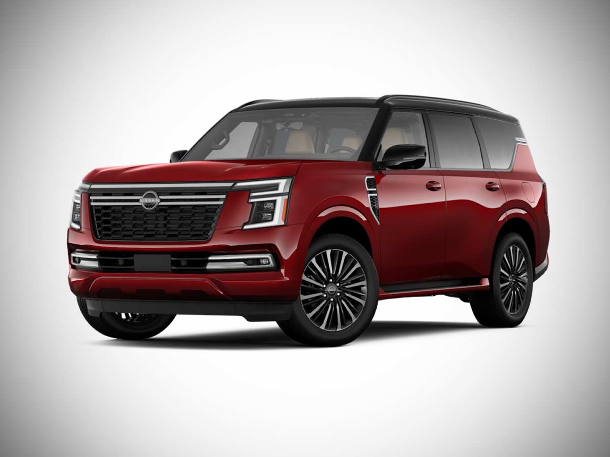 2026 Nissan Armada Platinum Reserve Coulis Red Pearl with Super Black Dual Tone