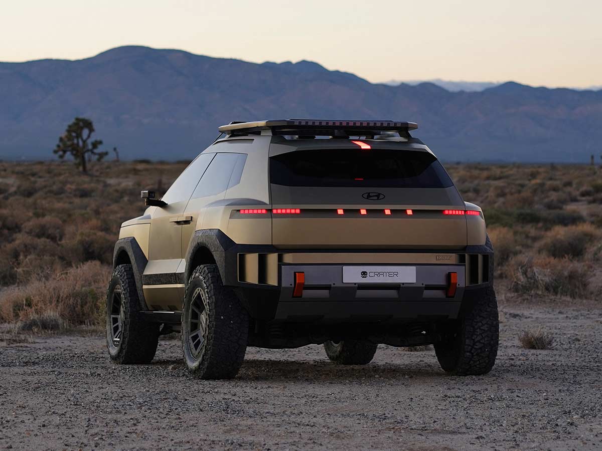 Hyundai Crater Concept 2025 Rear Quarter View
