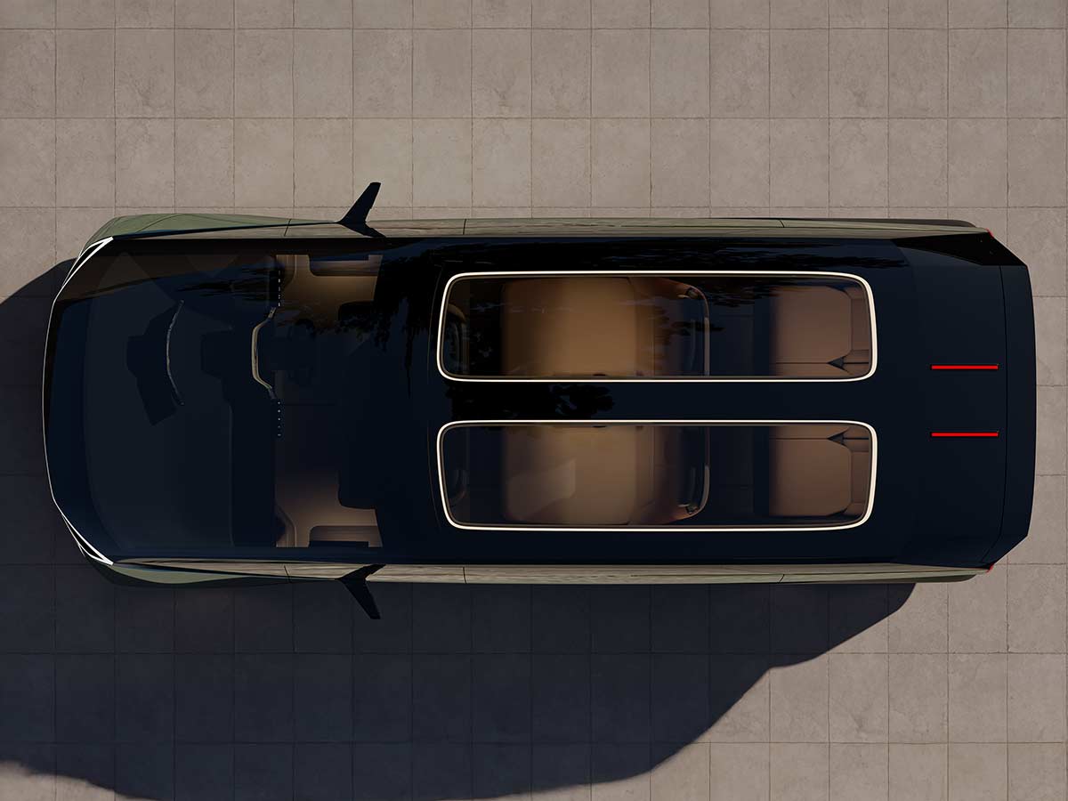 Lexus LS MPV Concept 2025 Top View