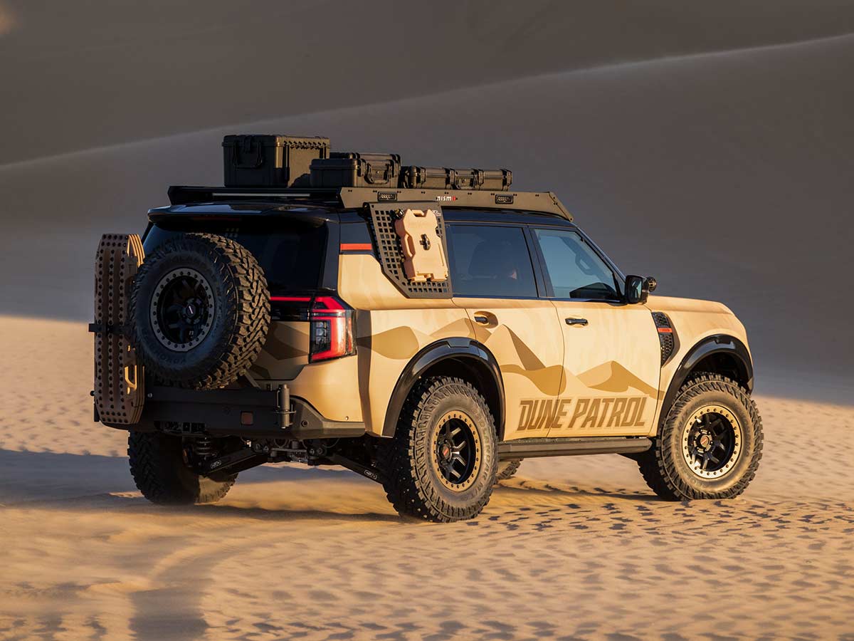 Nissan Dune Patrol SEMA 2025 Rear Quarter