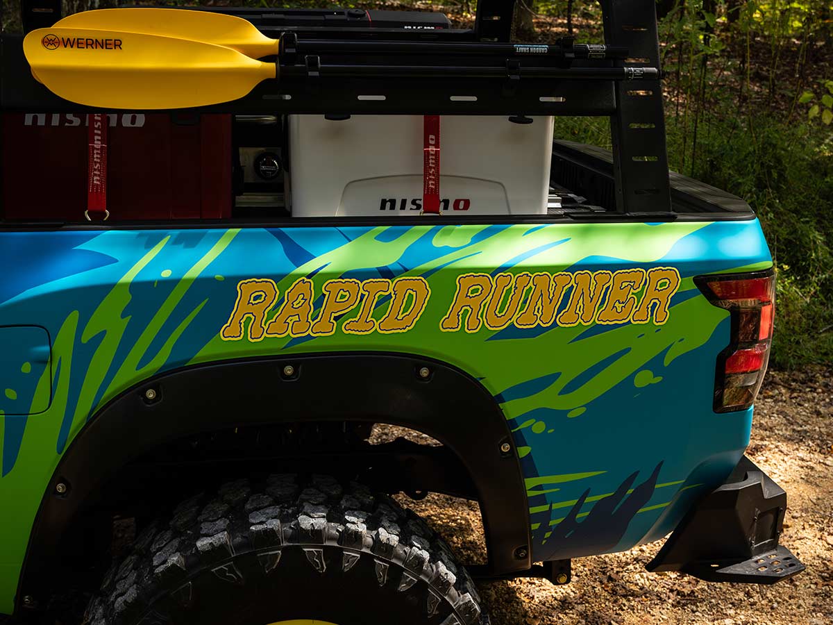 Nissan Frontier Rapid Runner concept bed rack system 2025