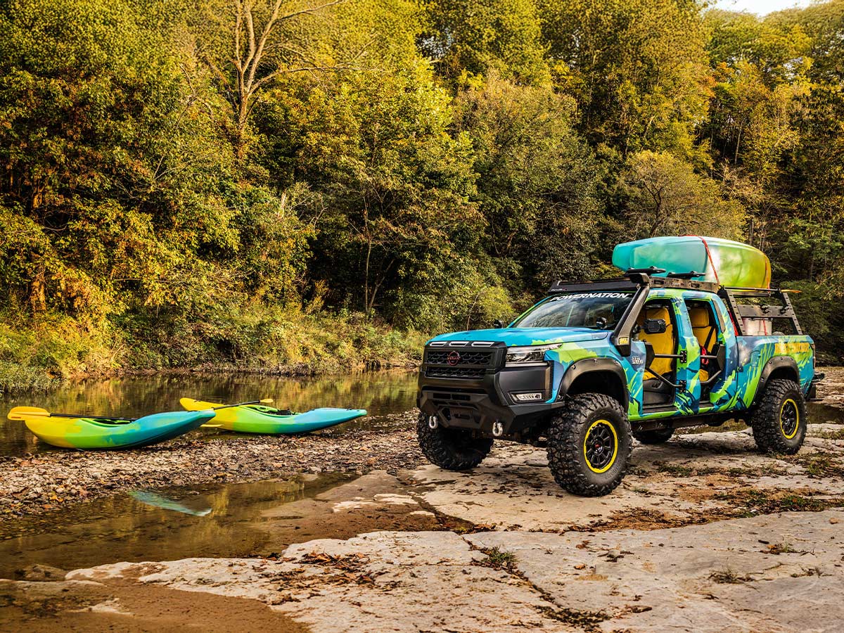 Nissan Frontier Rapid Runner concept kayaks 2025