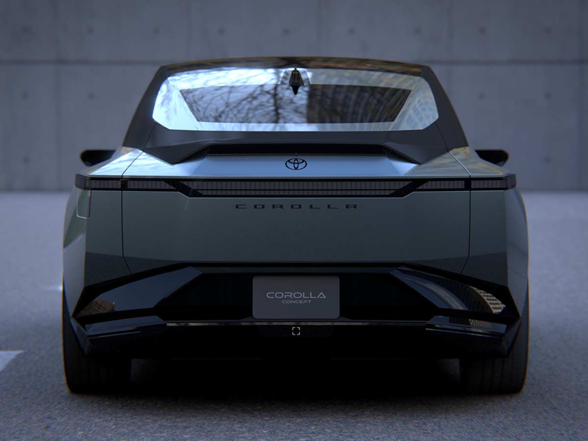 Toyota Corolla Concept Japan Mobility Show 2025 Rear View