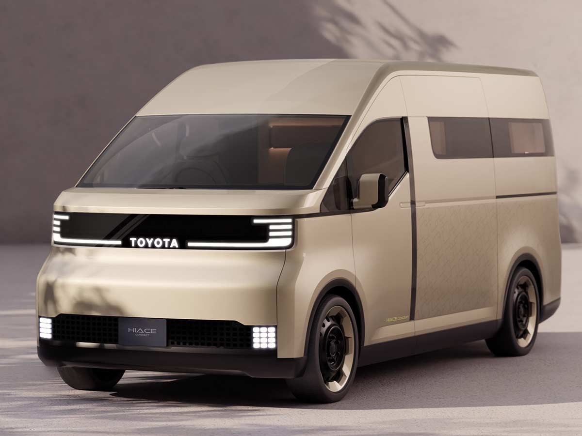 Toyota Hiace Electric Van Concept Front Quarter