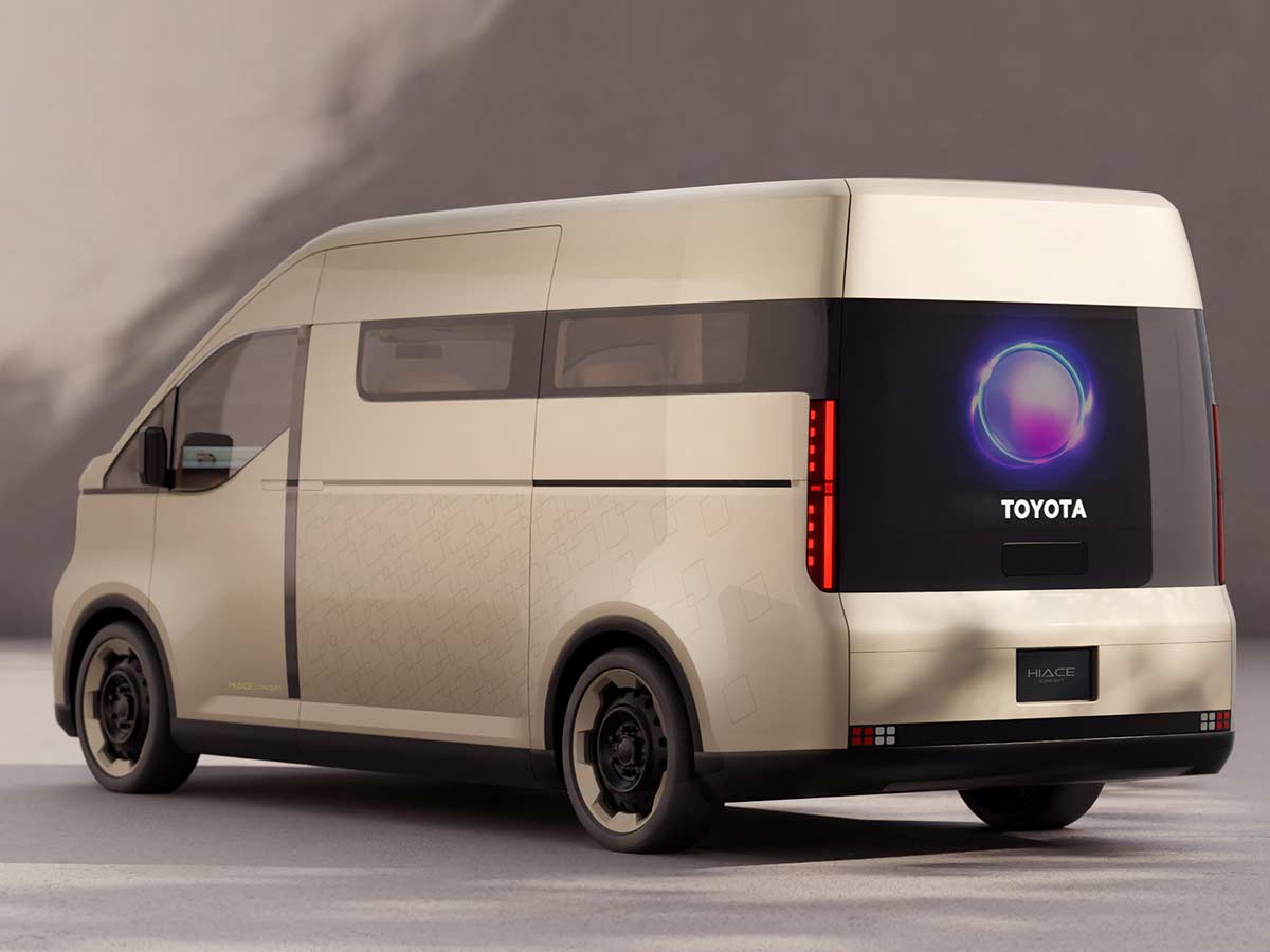 Toyota Hiace Electric Van Concept Rear Quarter