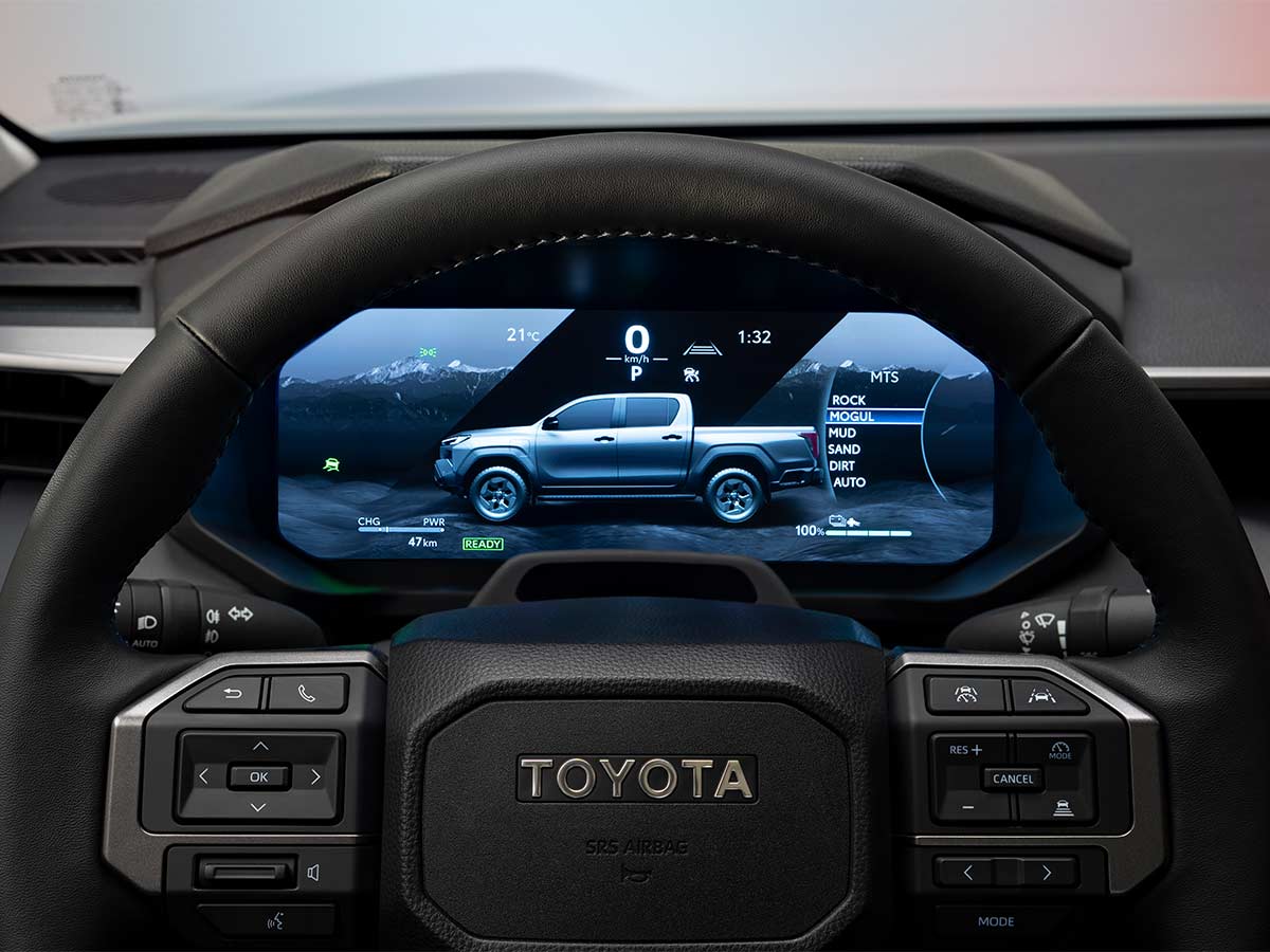 Toyota Hilux BEV 2026 Digital Intrument Cluster Screen