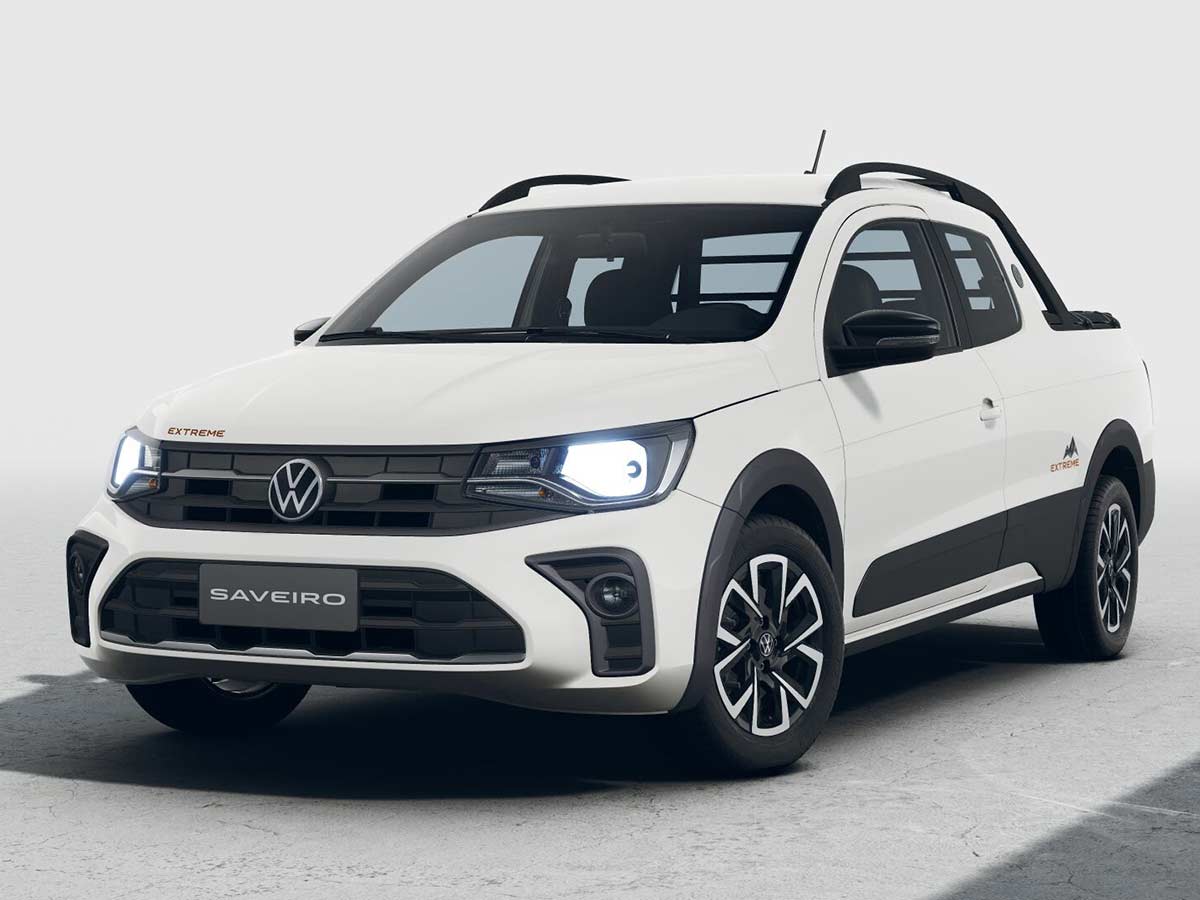 2026 VW Saveiro Extreme CD Crystal White (Branco Cristal)