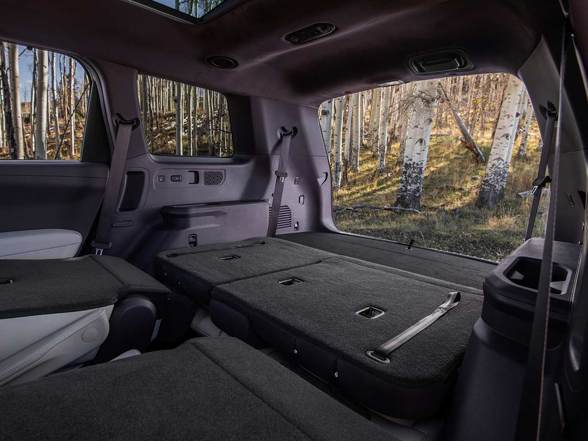 2027 Kia Telluride HEV SXP Boot Space Seats Folded