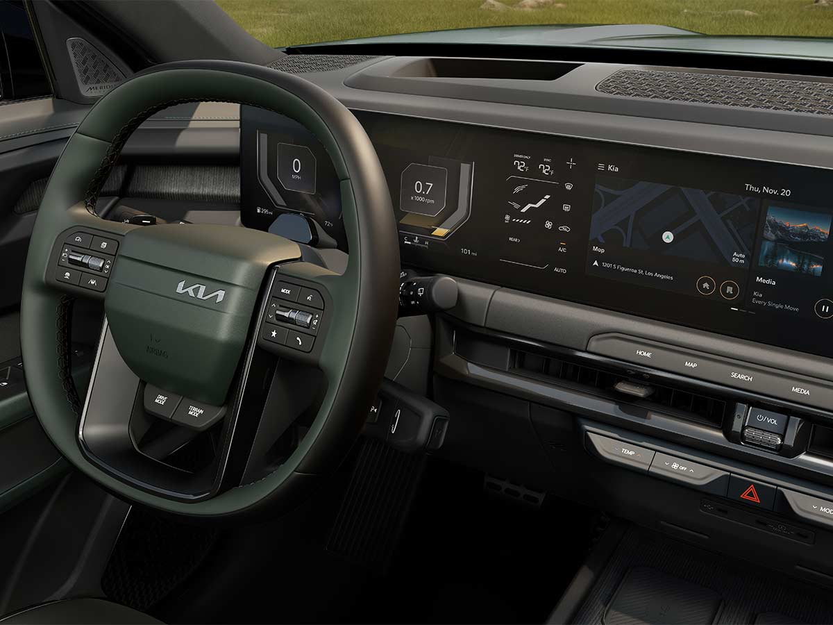 2027 Kia Telluride HEV X Line Steering and Screens