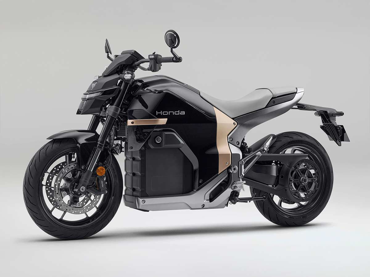 Honda WN7 Black and Gold EV Motorcycle