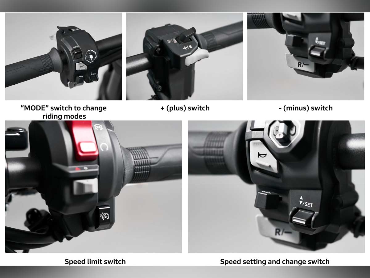 Honda WN7 EV Motorcycle Switches