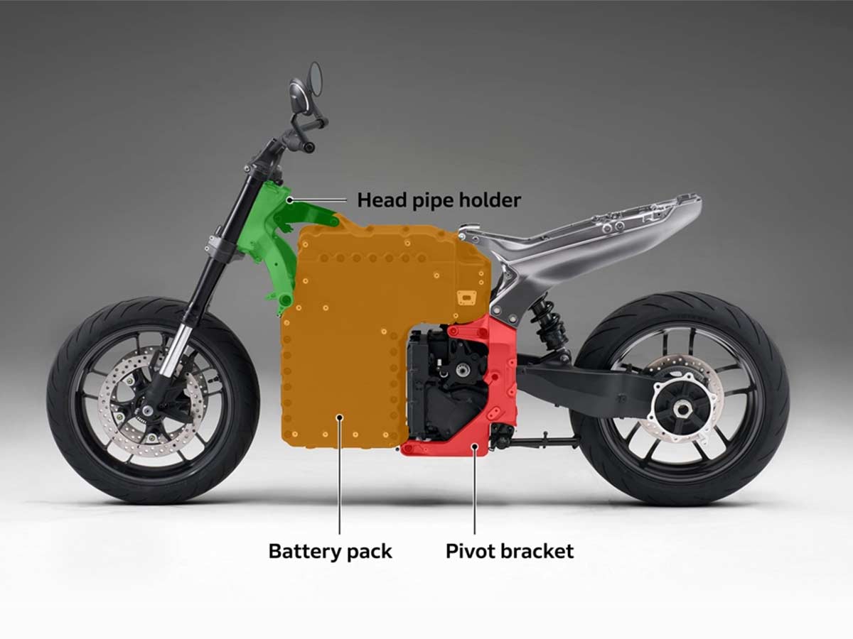 Honda WN7 Electric Motorcycle Package Design