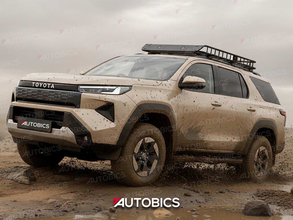 Next Gen Toyota Fortuner EV 2026 Rendering Offroad