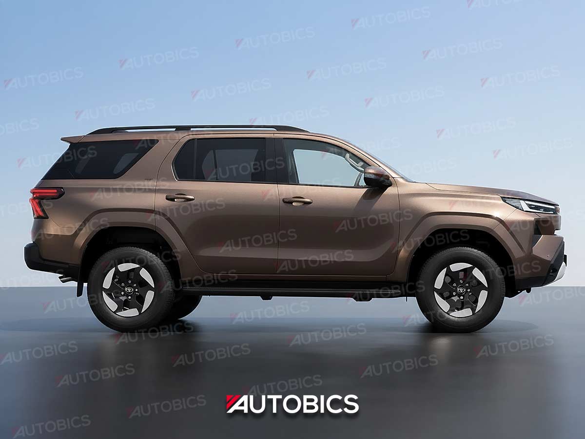 Next Gen Toyota Fortuner Electric 2026 Rendering Avante Bronze Side View