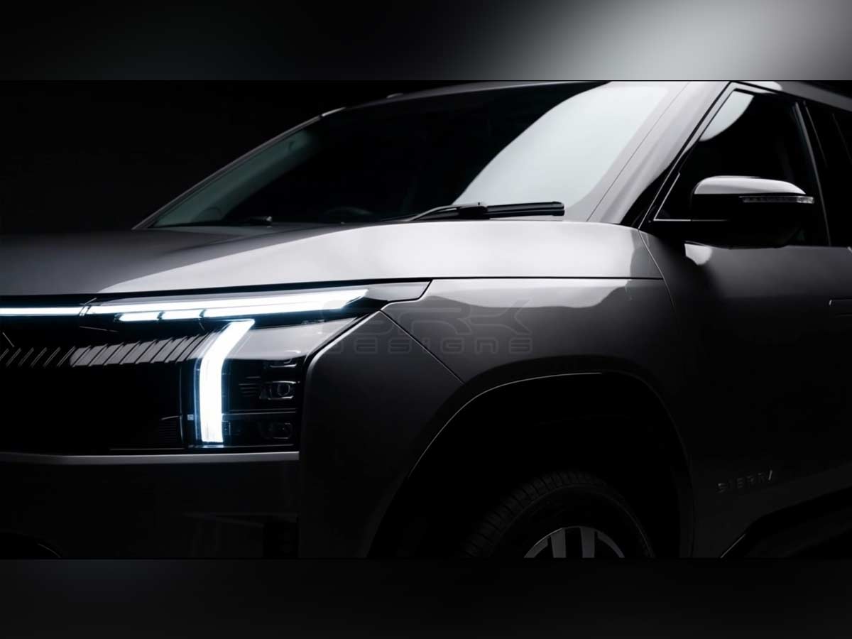 Tata Sierra Hexa 7 Seater Concept SUV SRK Designs Headlamp DRL