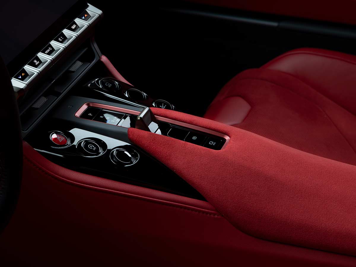 toyota gr gt v8 hybrid supercar centre console