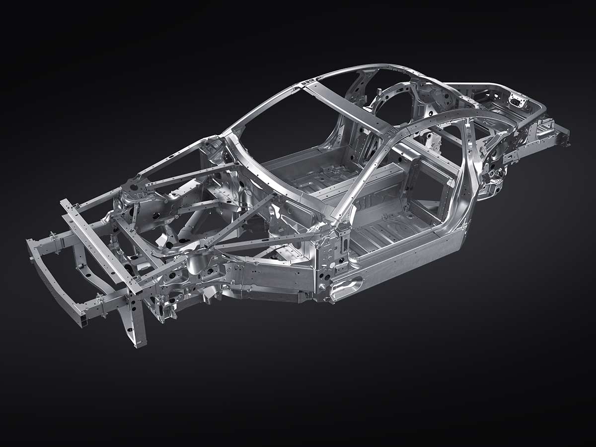 toyota gr gt v8 hybrid supercar chassis